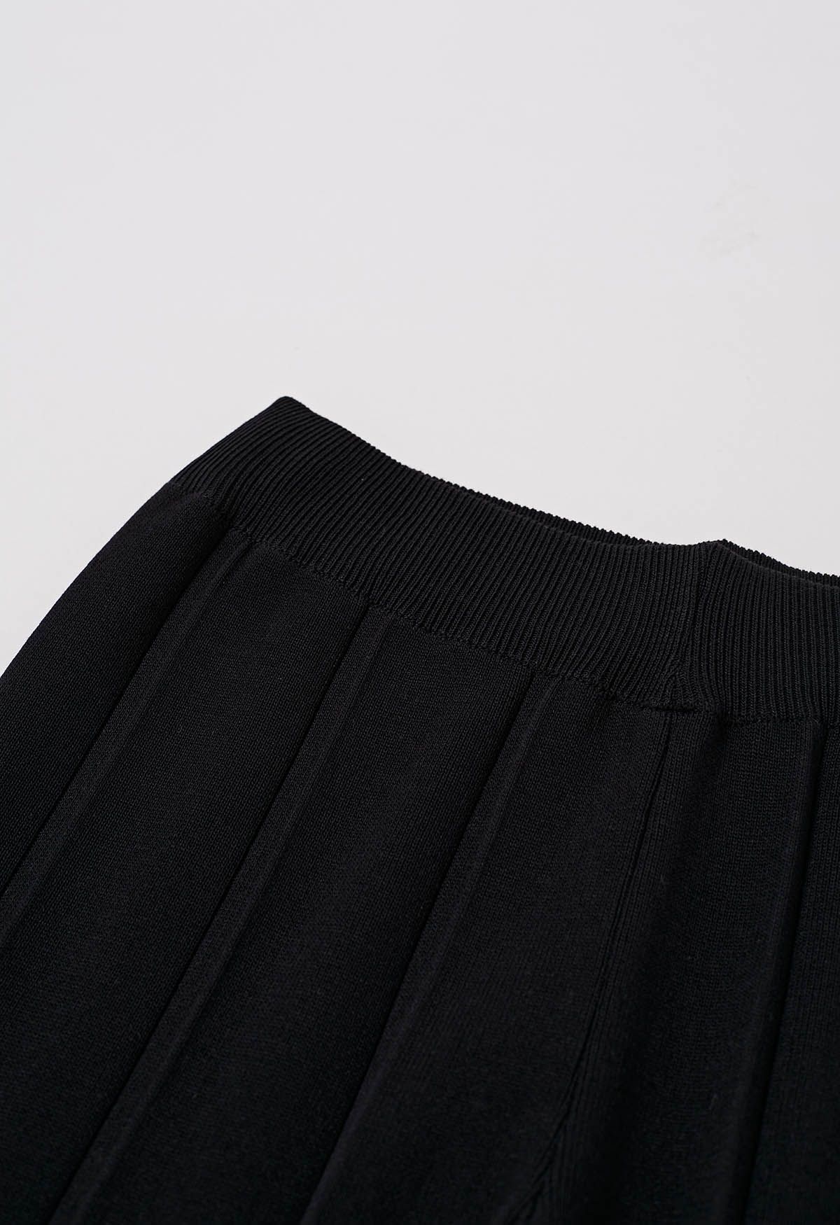 Black Aura Knit Set for women