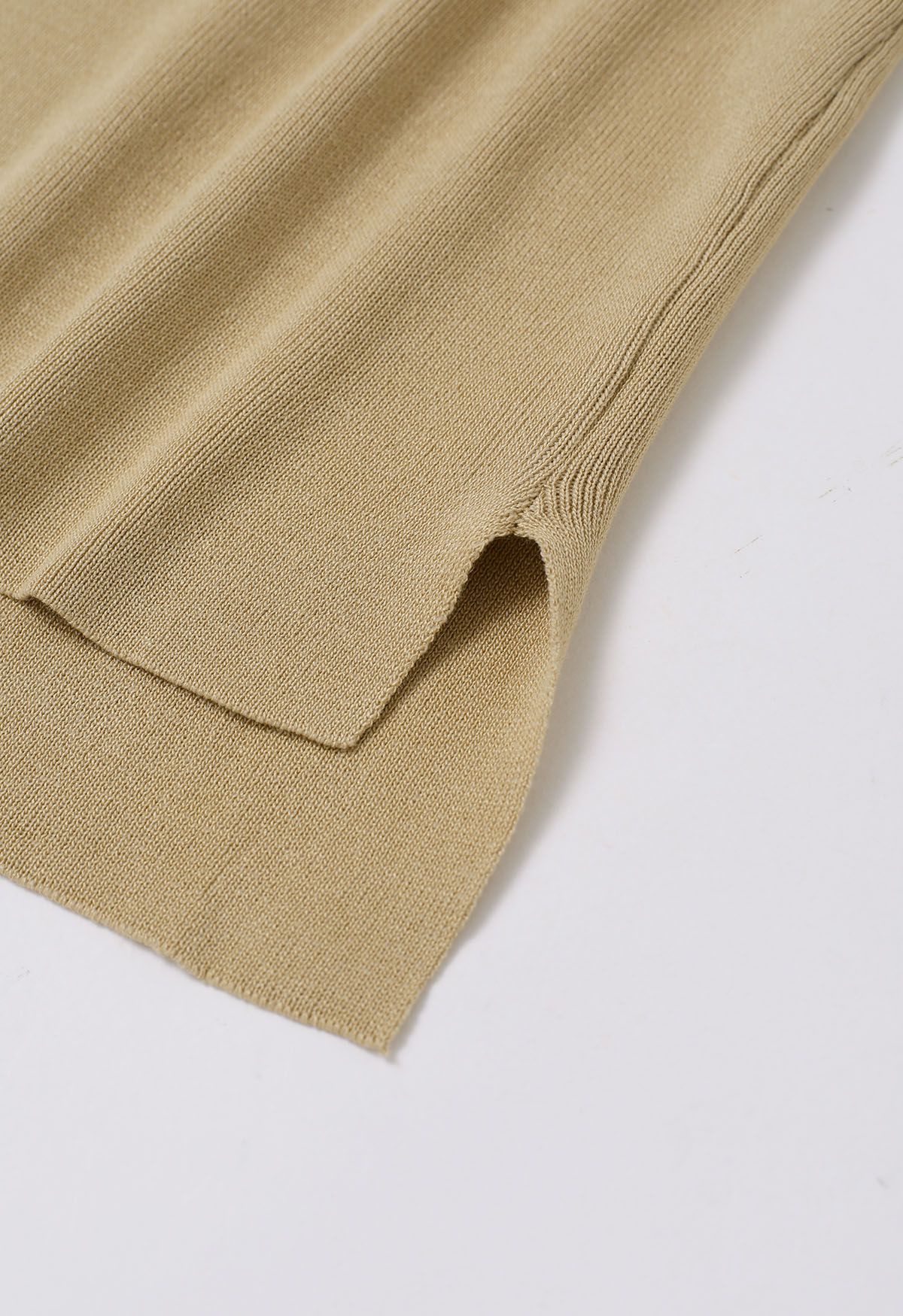 Golden beige Knit set for women