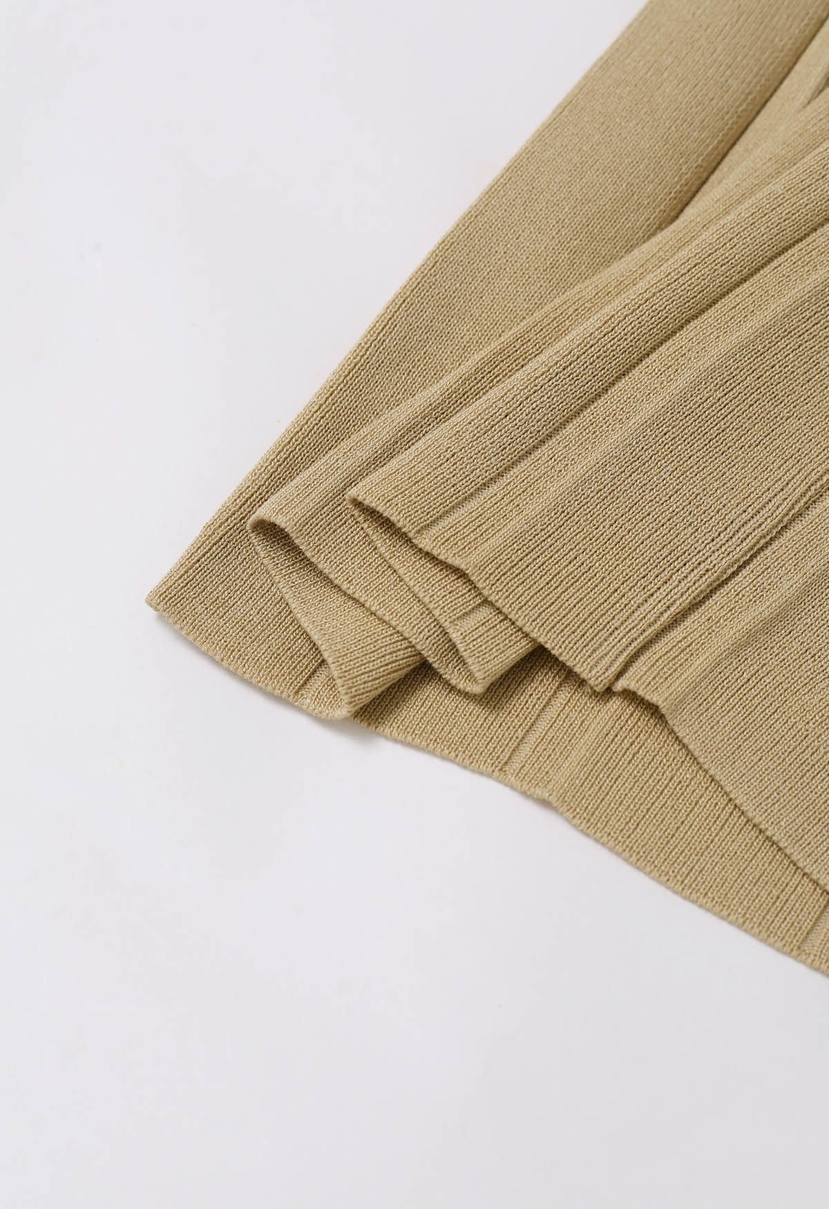 Golden beige Knit set for women