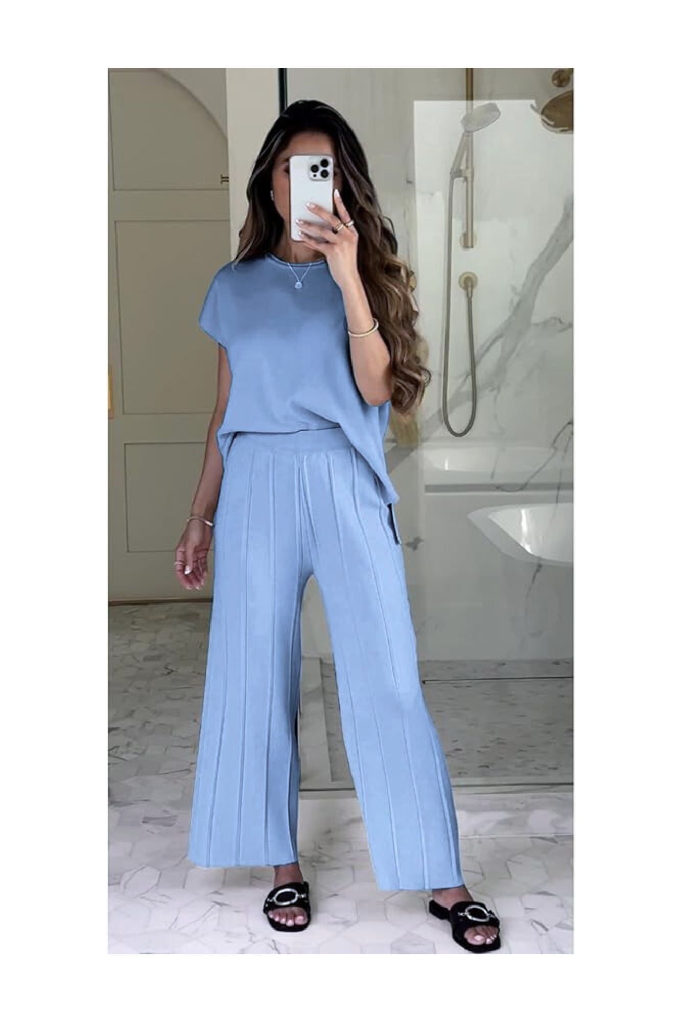 Sky Motion Knit Set for women