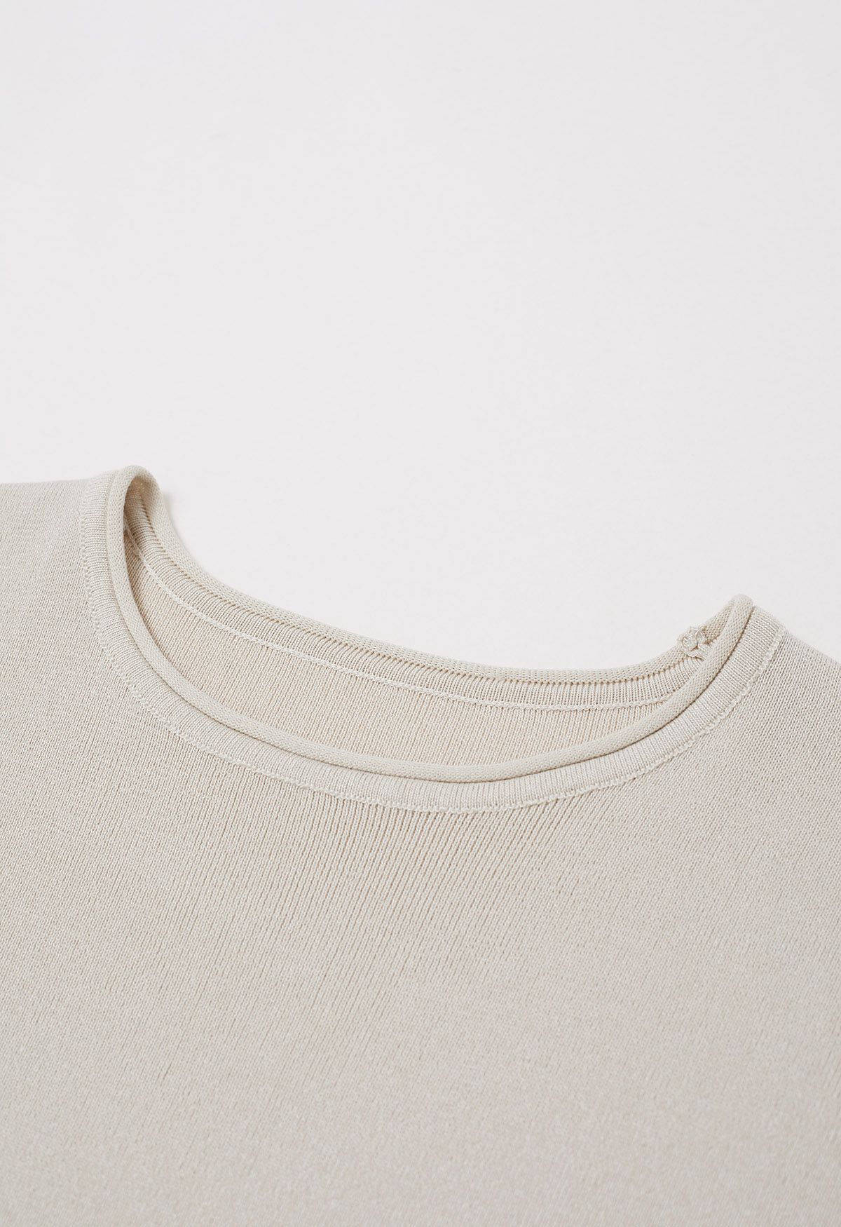 Cream Harmony Knit Set for women