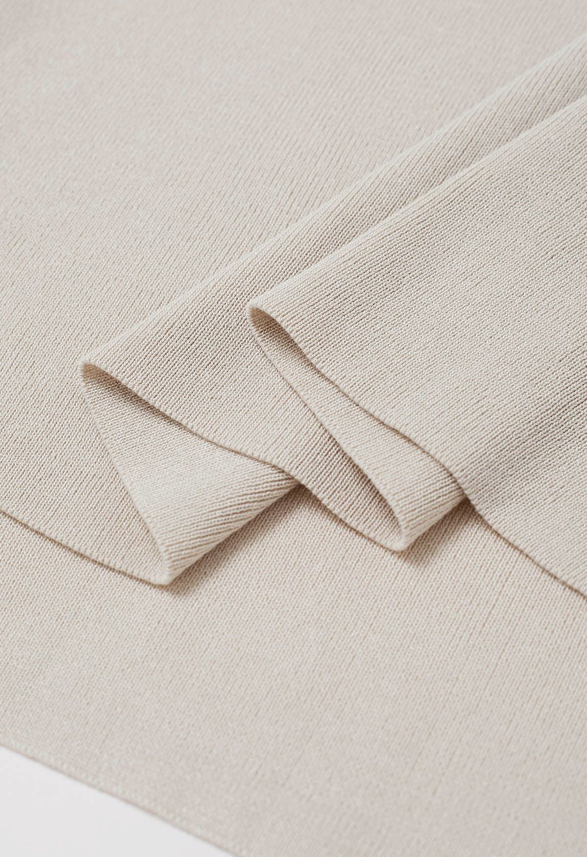 Cream Harmony Knit Set for women