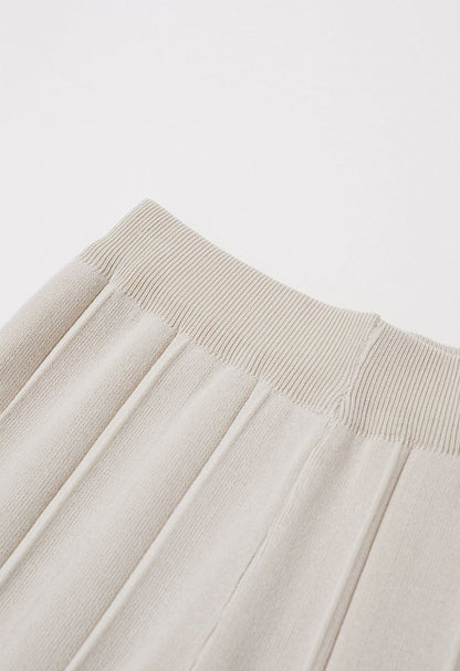 Cream Harmony Knit Set for women