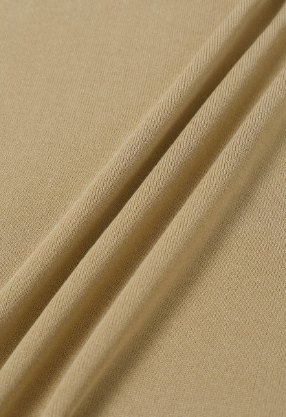 Golden beige Knit set for women