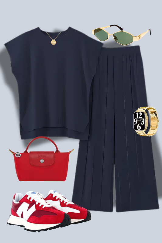 Navy Energy Knit Set for women